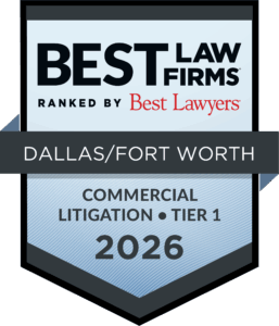 Best Law Firms - Commercial Litigation Regional Tier 1 Badge